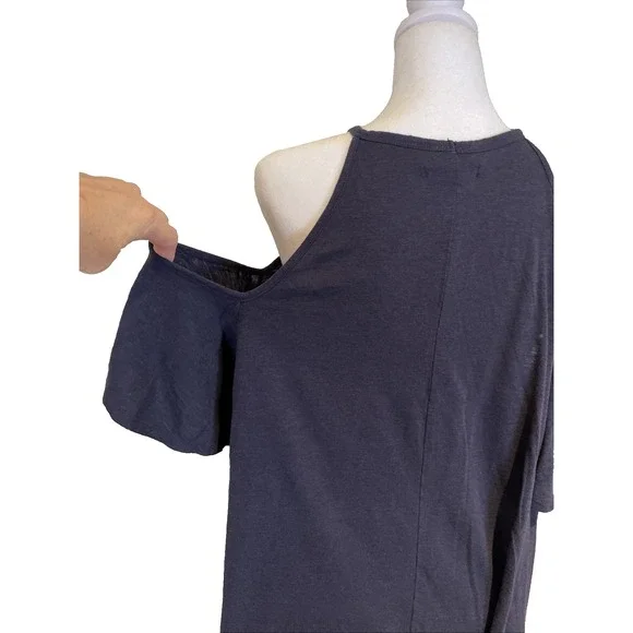 Lane Bryant Woman's Top with Drop Sleeves Size 14/16 Navy Blue Boho Bohemiem - Picture 4 of 9